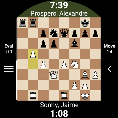 Broadcast list with brown board theme